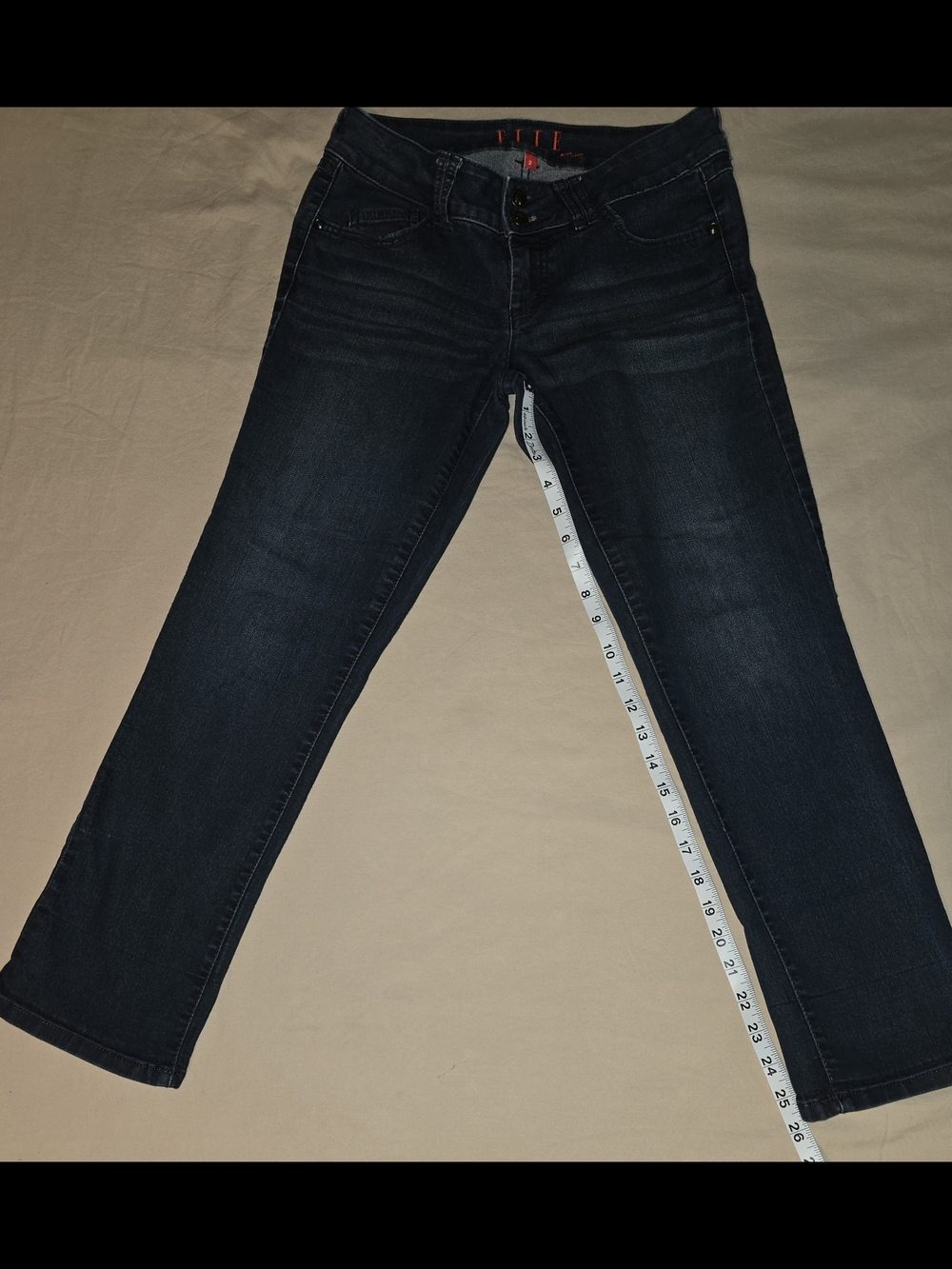 Elle Dark Indigo Ankle Jeans